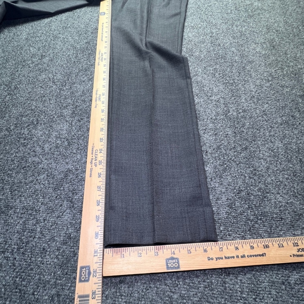 Banana Republic Slim Fit Charcoal Gray 100% Wool Dress Pants 31x32 175360-00 - Picture 5 of 12